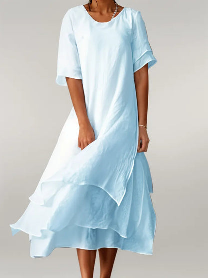 ELOISE | Vestido Maxi de Algodón Elegante