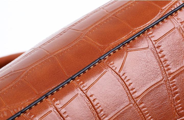 Palmer - Set de bolso de 4 piezas con patrón de cocodrilo