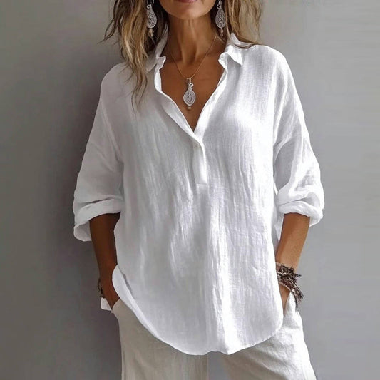 EFFEN™ - BLUSA DE ALGODÓN RELAJADA DE PRIMAVERA