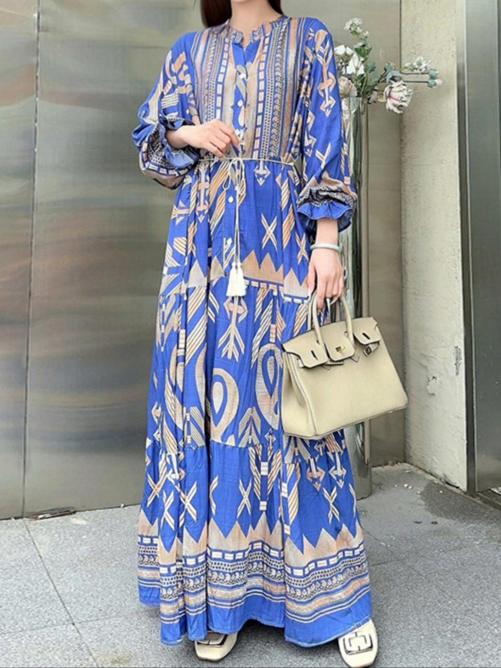 ELENA – VESTIDO MAXI BOHEMIO DE FLORES