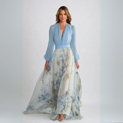 Jewel – Vestido Maxi con Estampado Floral