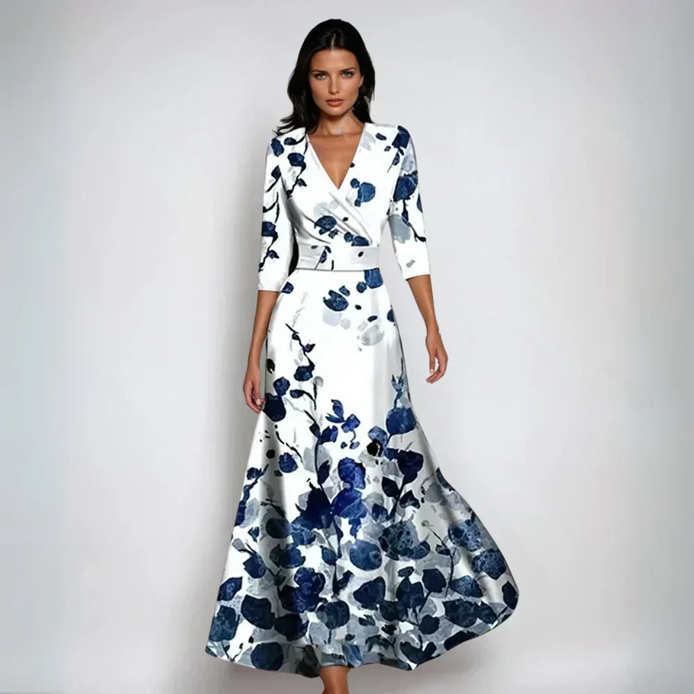 EMILIA - VESTIDO ENVOLVENTE CHIC FLORES