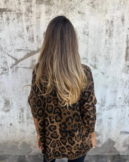 SERANA - BLUSA DE ESTAMPADO DE LEOPARDO