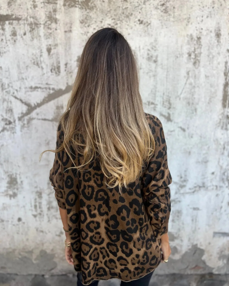 SERANA - BLUSA CON ESTAMPADO DE LEOPARDO