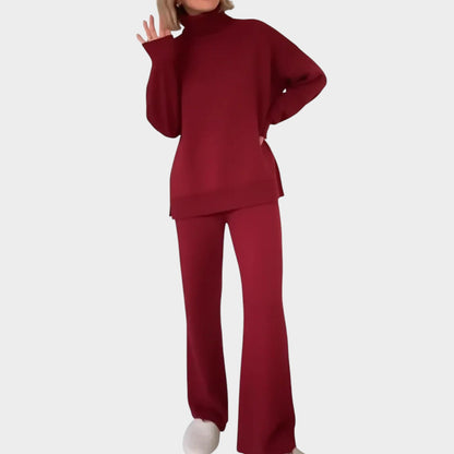 Conjunto de Lounge con Cuello Alto Relajado