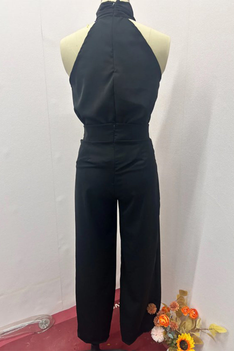 FENELLA – CONJUNTO SEXY DE DOS PIEZAS SIN MANGAS CON CUELLO HALTER