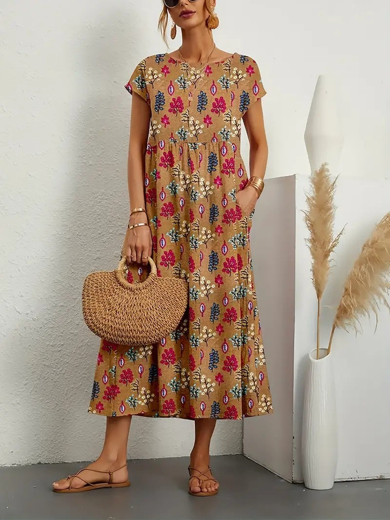 Índigo | Vestido Floral Elegante