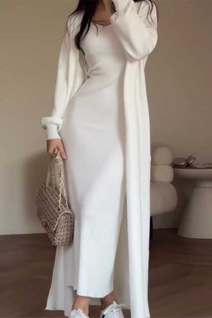MILENA – CONJUNTO CASUAL DE CUELLO REDONDO Y MANGA LARGA