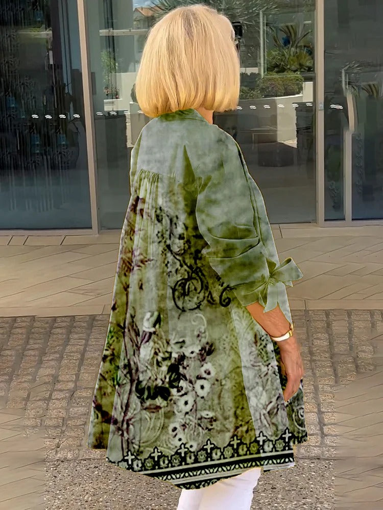 LINDA – CAMISA BOTÓN FLORAL ELEGANTE