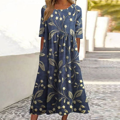 Wendy™ | Vestido Midi Relajado Bordado