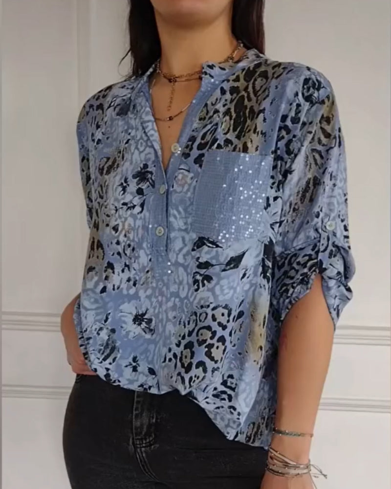 BOLERA - Camisa Casual Estampada