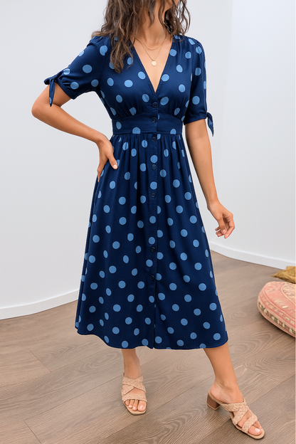 MAYA – VESTIDO MIDI POLKA SPOTLIGHT