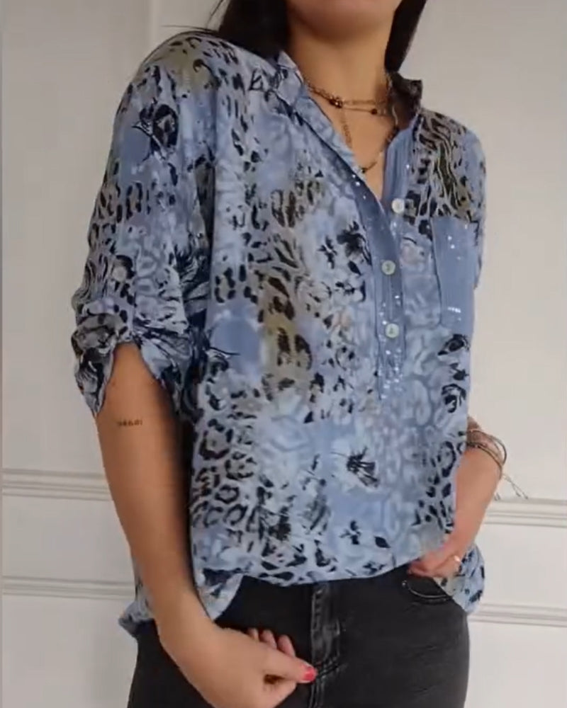 BOLERA - Camisa Casual Estampada