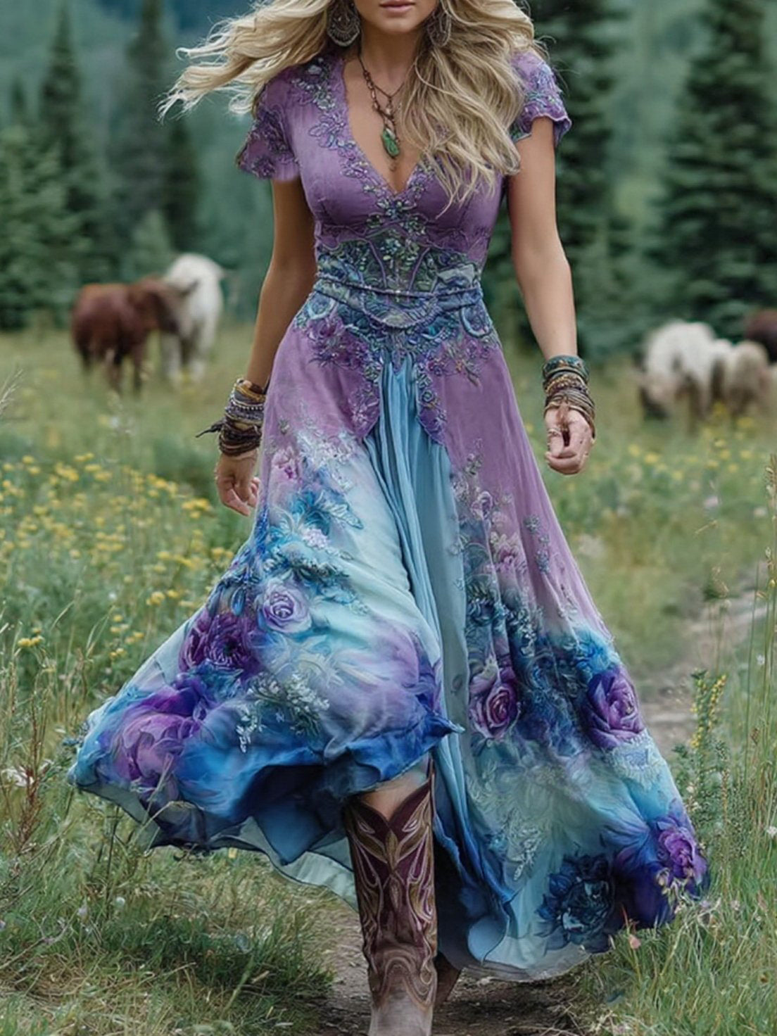 SERAPHINA – VESTIDO MAXI BOHEMIO ENCANTADO