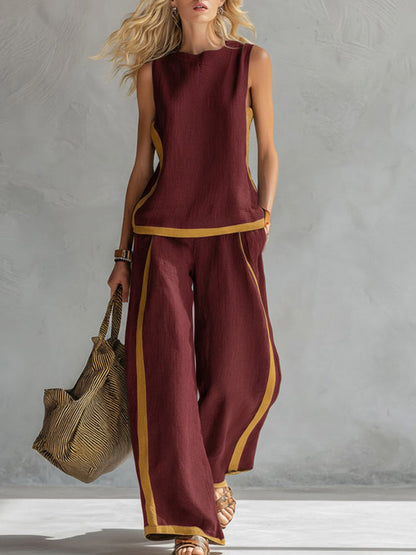 Lena | Conjunto de Dos Piezas de Lino de Algodón