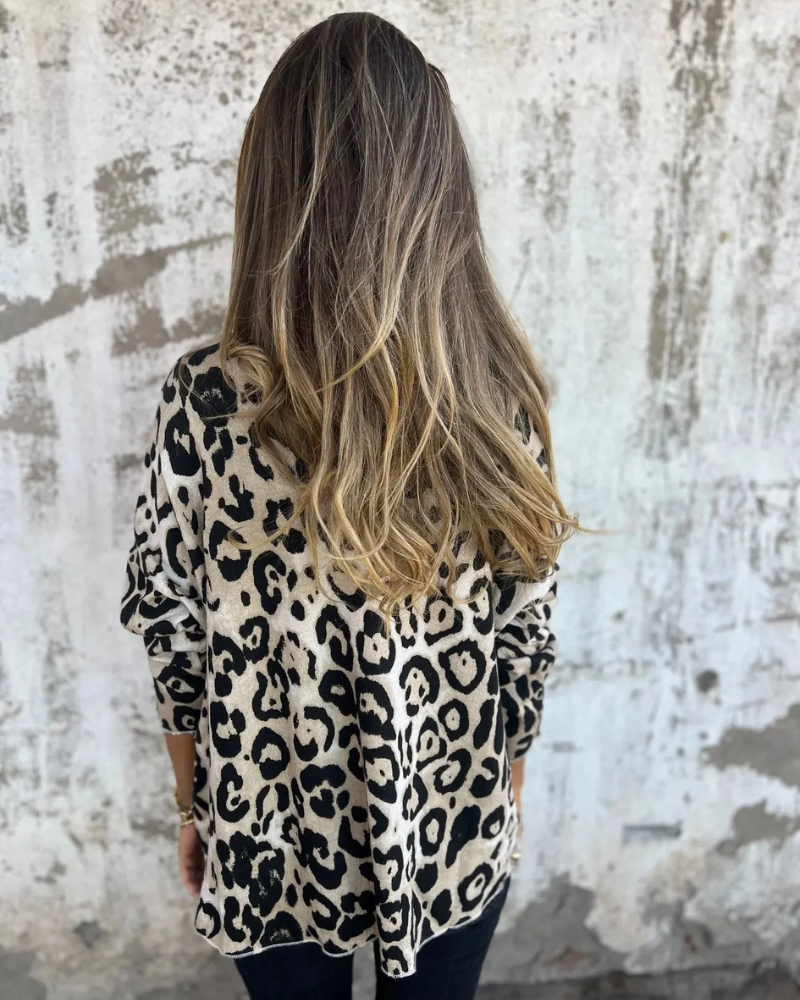 SERANA - BLUSA DE ESTAMPADO DE LEOPARDO