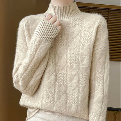 Maya | Suéter de toque suave para mujeres | Tejido elegante