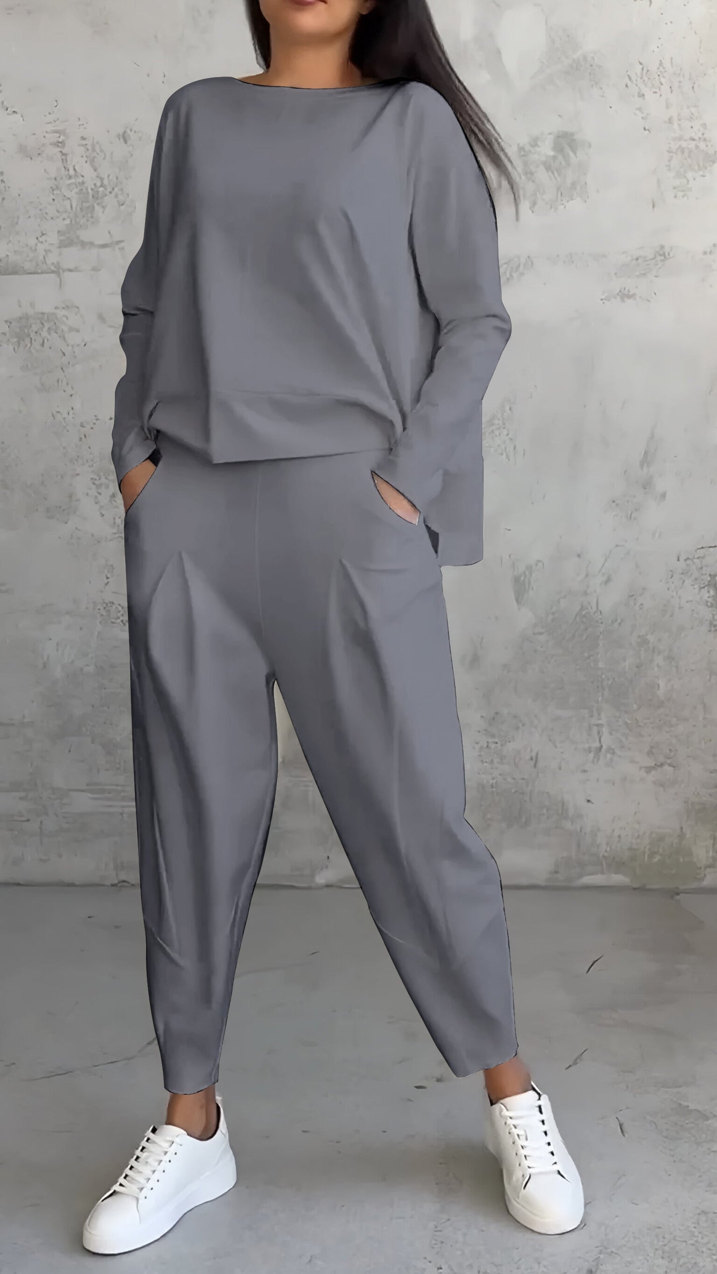 RUE – CONJUNTO COMPLETO MINIMALISTA RELAJADO EN DOS PIEZAS