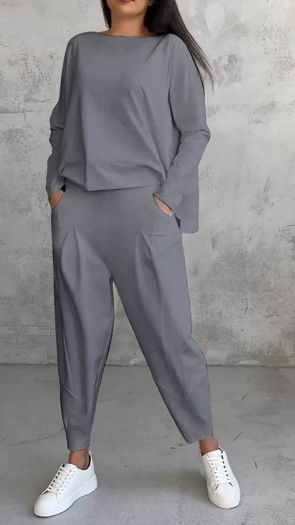 RUE – CONJUNTO COMPLETO MINIMALISTA RELAJADO EN DOS PIEZAS