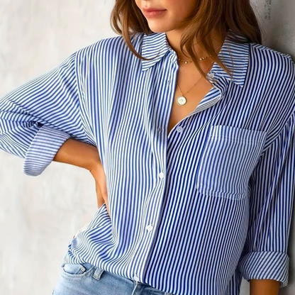 Blusa a Rayas Casual para Mujeres
