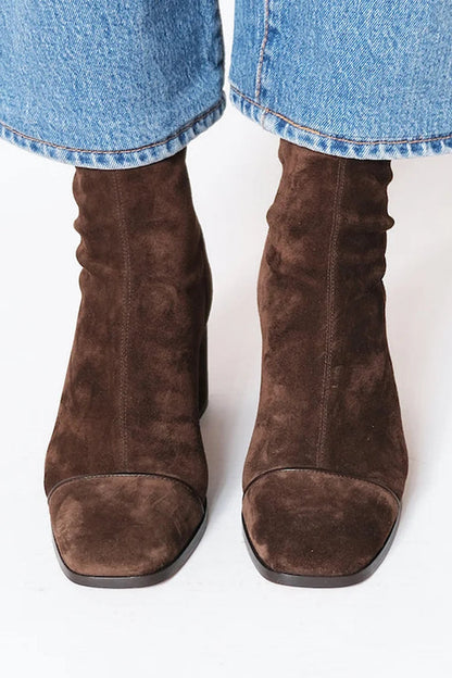 Gemma | Botas de Tacón con Punta Cuadrada