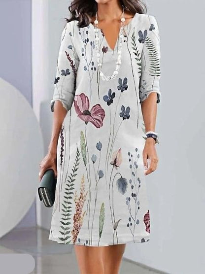 Vestido Floral Elegante de Verano