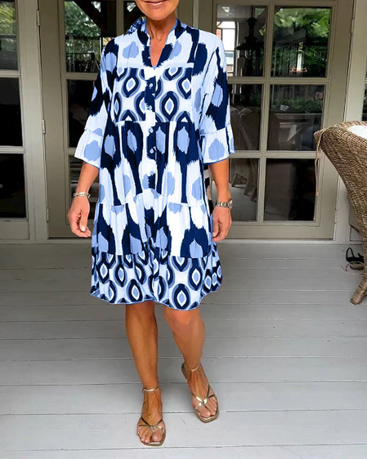 Talia - Vestido Midi Impreso