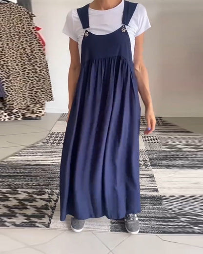 Grace™ - Vestido Casual de Tirantes de Color Sólido