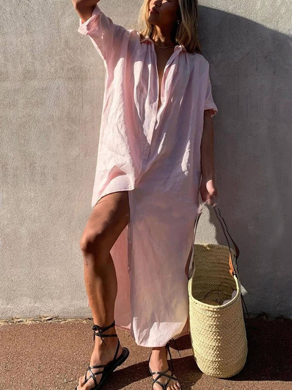 Vestido Camisero Maxi Concepto Simple
