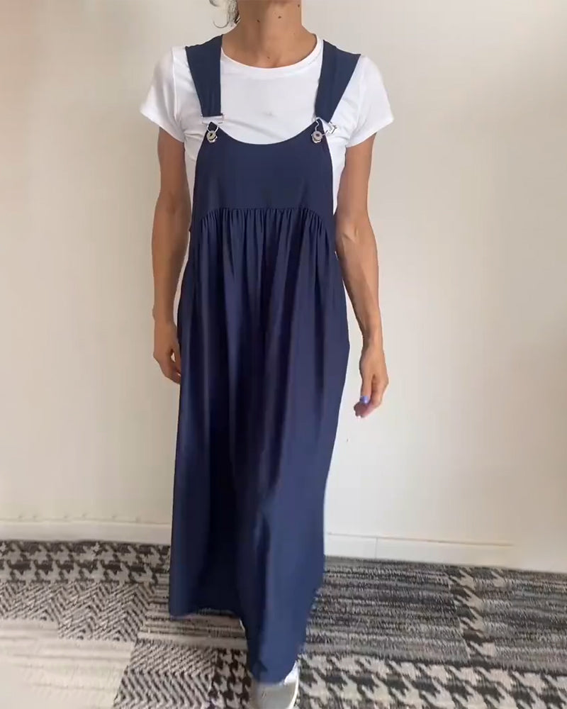 Grace™ - Vestido Casual de Tirantes de Color Sólido