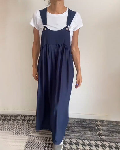 Grace™ - Vestido Casual de Tirantes de Color Sólido