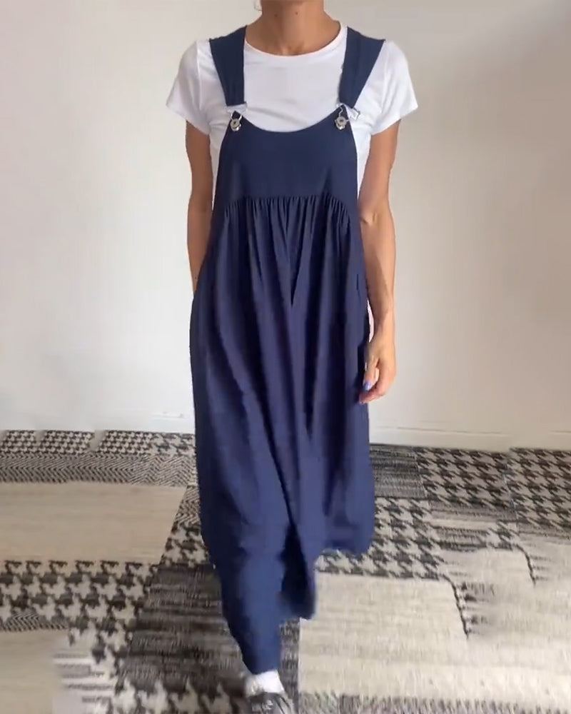 Grace™ - Vestido Casual de Tirantes de Color Sólido