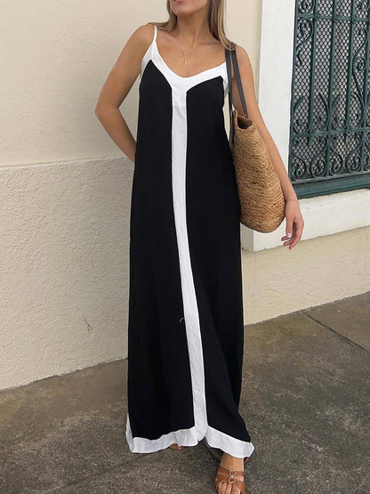 Maxine - Vestido Maxi Sin Mangas Suave