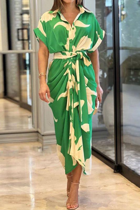 El Vestido Maxi Tropical Elegante