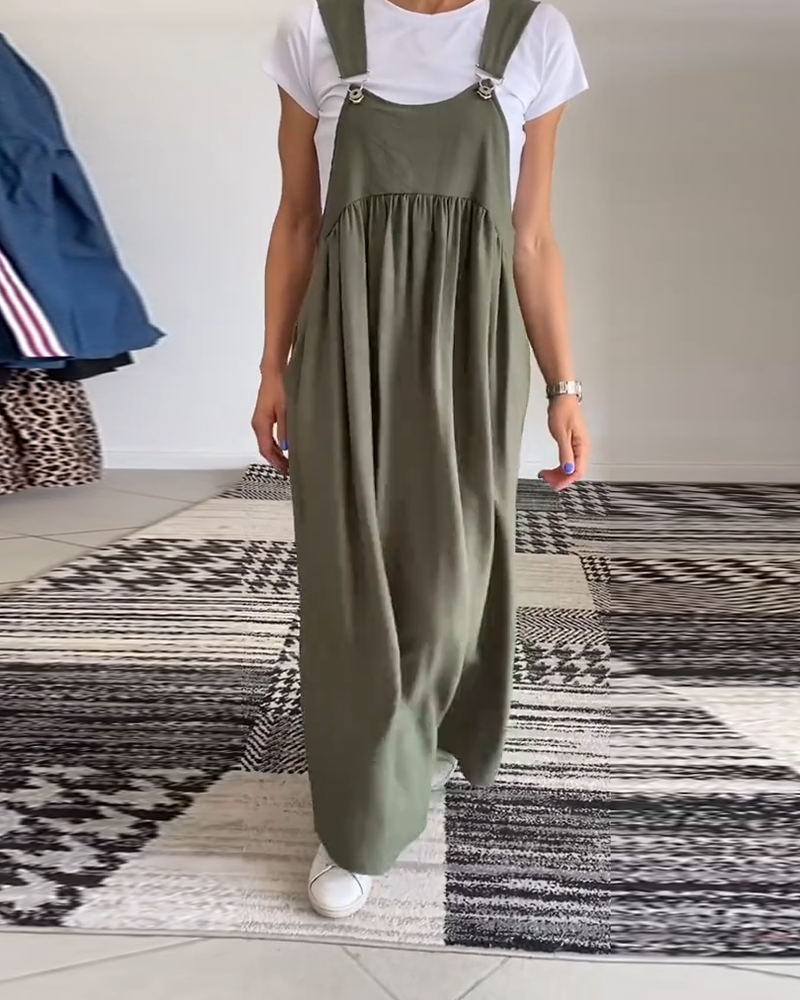 Grace™ - Vestido Casual de Tirantes de Color Sólido