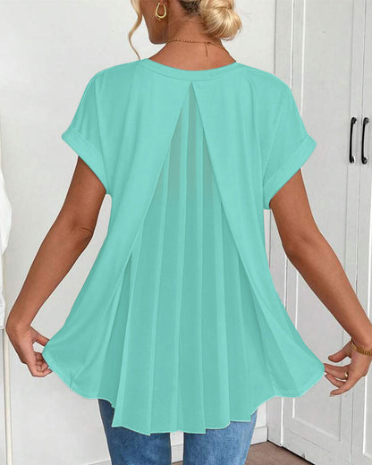 BLUSA CLÁSICA TRUDE DE MANGA CORTA