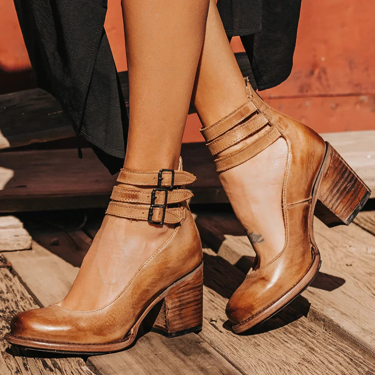 Sorellina - Botines de Cuero Chic