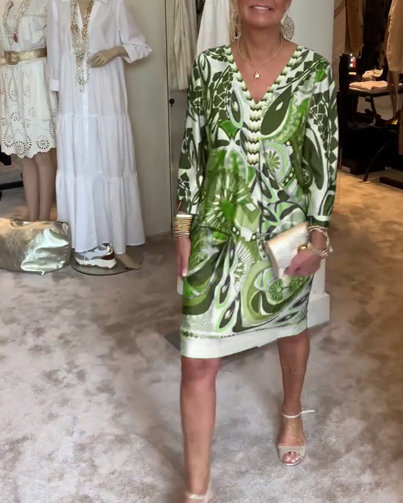 Mariane™ - Vestido de Impresión Vintage