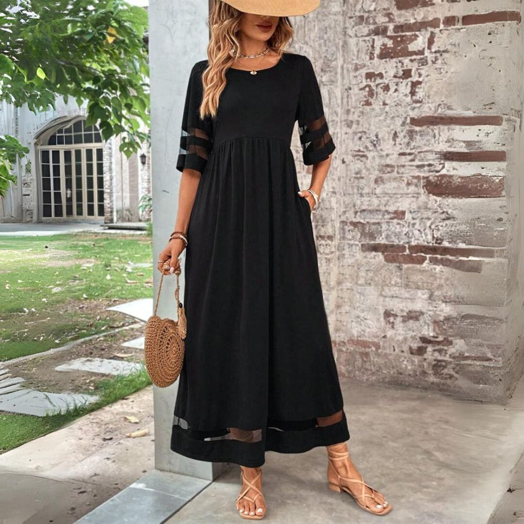 Esme - Vestido Chic con Cobertura que Acentúa la Barriga