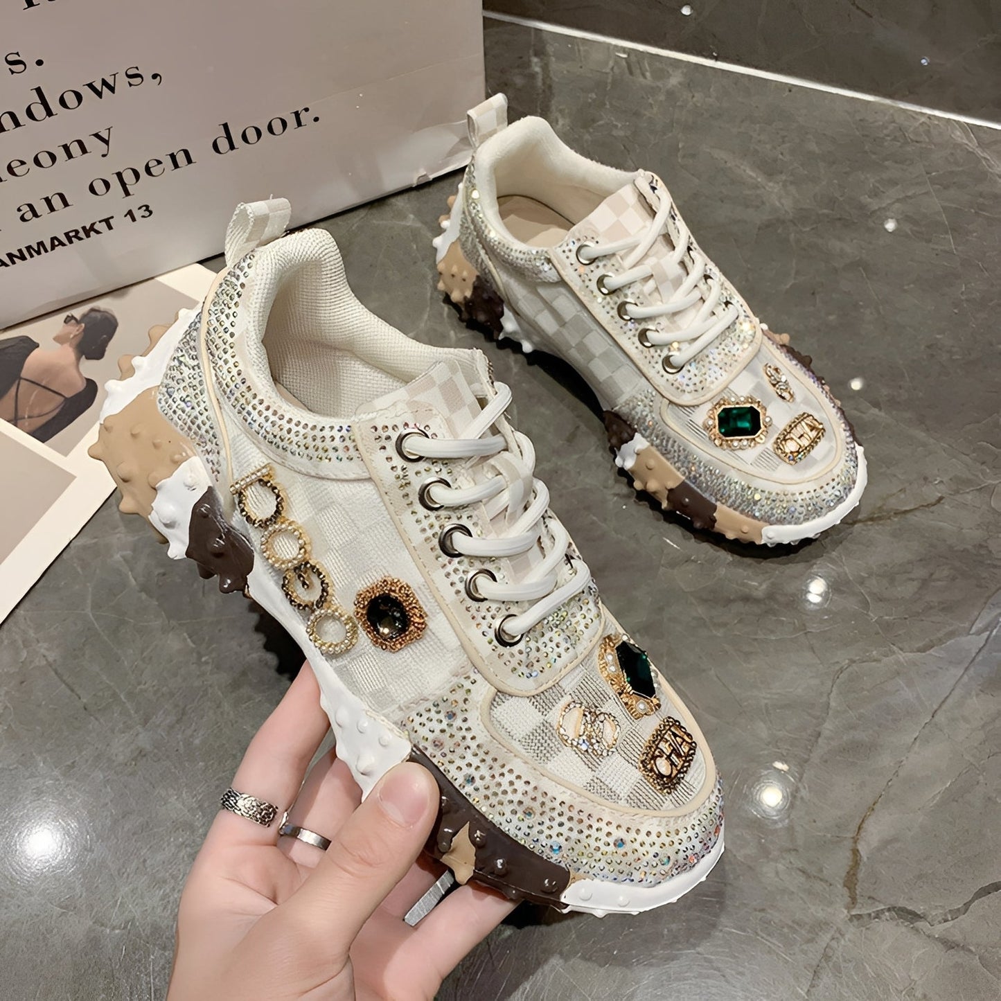 Bethan - Zapatos Brillantes Elegantes para Mujeres