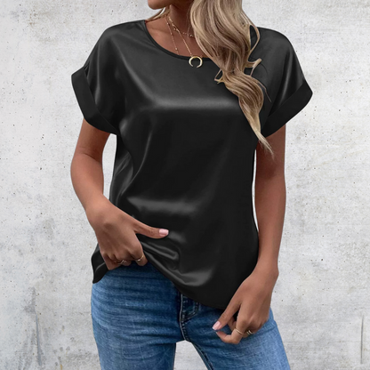 Mabel – Blusa con Mangas Arremangadas