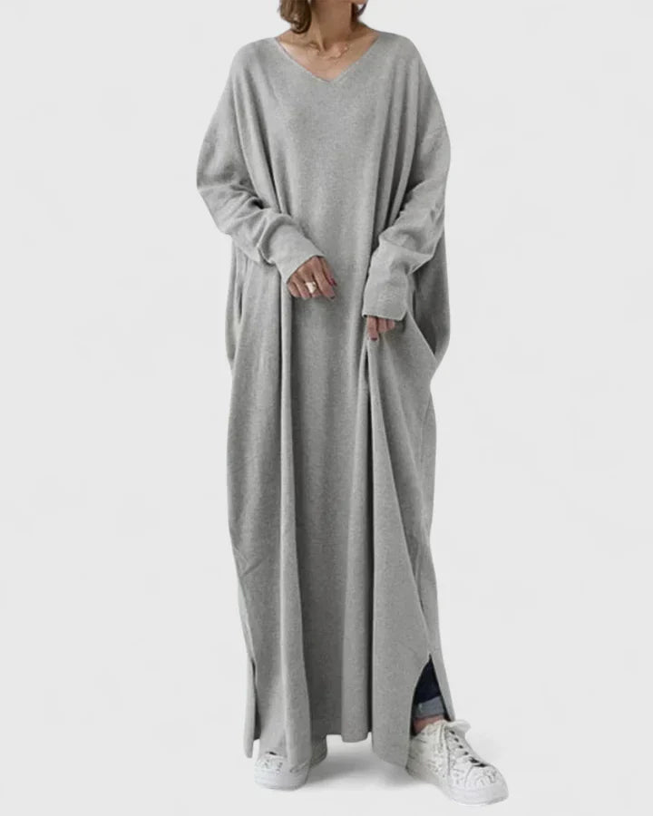 MARY – VESTIDO MAXI DE SUÉTER RELAJADO