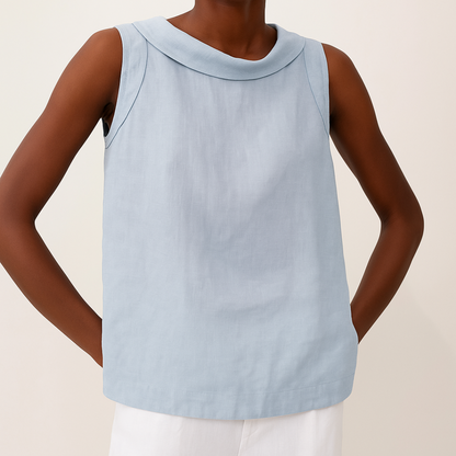 BLUSA DE LINO SIN MANGAS DAJA