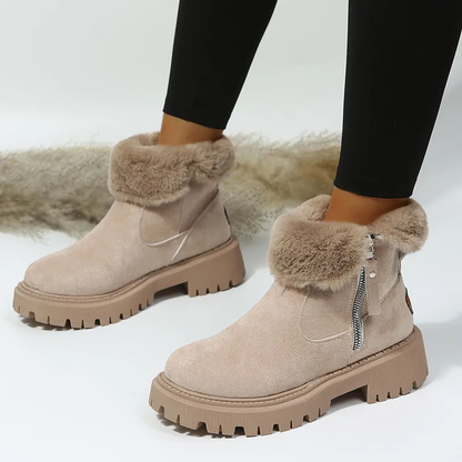Annalisa - Botas de Piel de Peluche Acogedoras