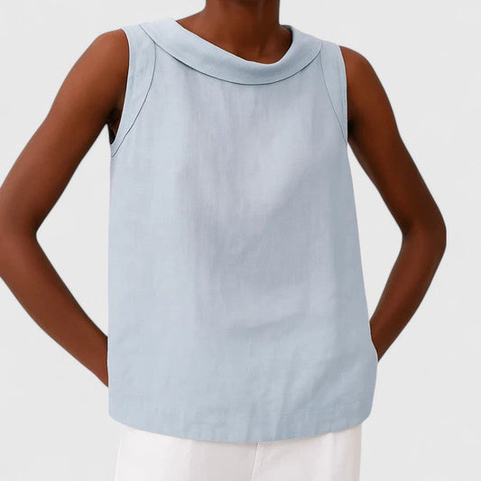 Anastine | Top Elegante con Cuello Alto
