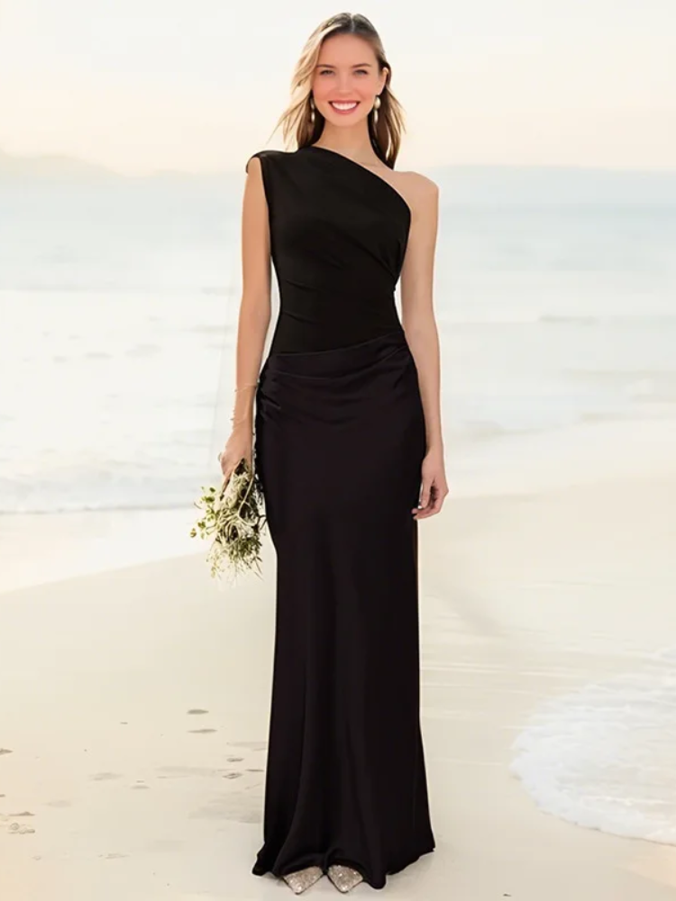 GABRIELLE – VESTIDO DE NOCHE ELEGANTE DE UN HOMBRO
