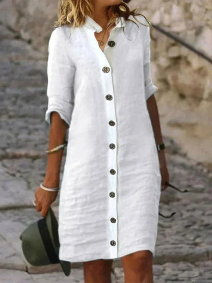 Loes - Vestido Midi Clásico de Verano