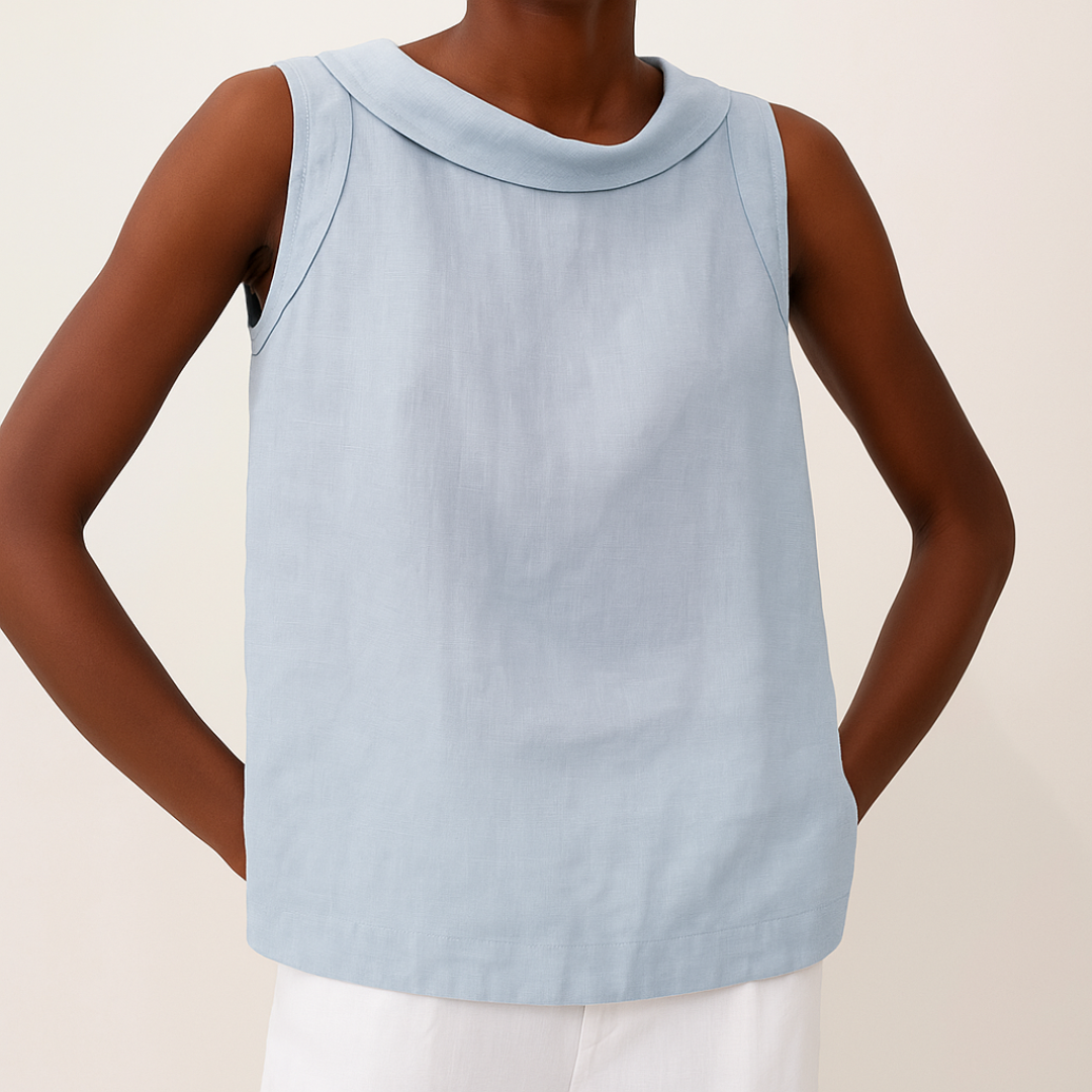BLUSA DE LINO SIN MANGAS DAJA