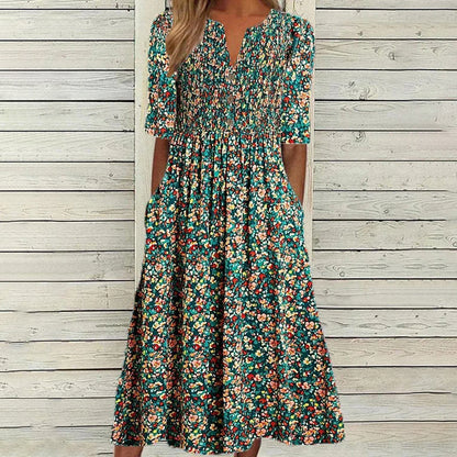 Jill | Vestido Smock Jardín de Pradera