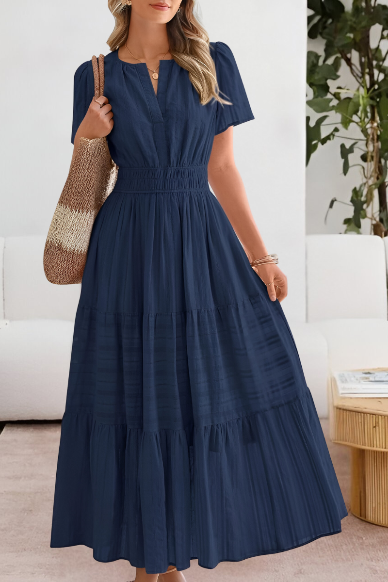 FREYA – VESTIDO MAXI TIERED CON ENCANTO BAJO EL SOL
